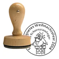 Stempel Frohe Weihnacht Holzstempel rund d-50 mm Stempel Frohe Weihnacht Holzstempel rund d-50 mm