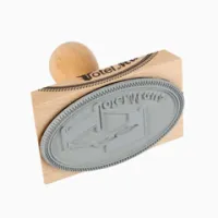 Holzstempel 90x60 mm oval Holzstempel 90x60 mm oval